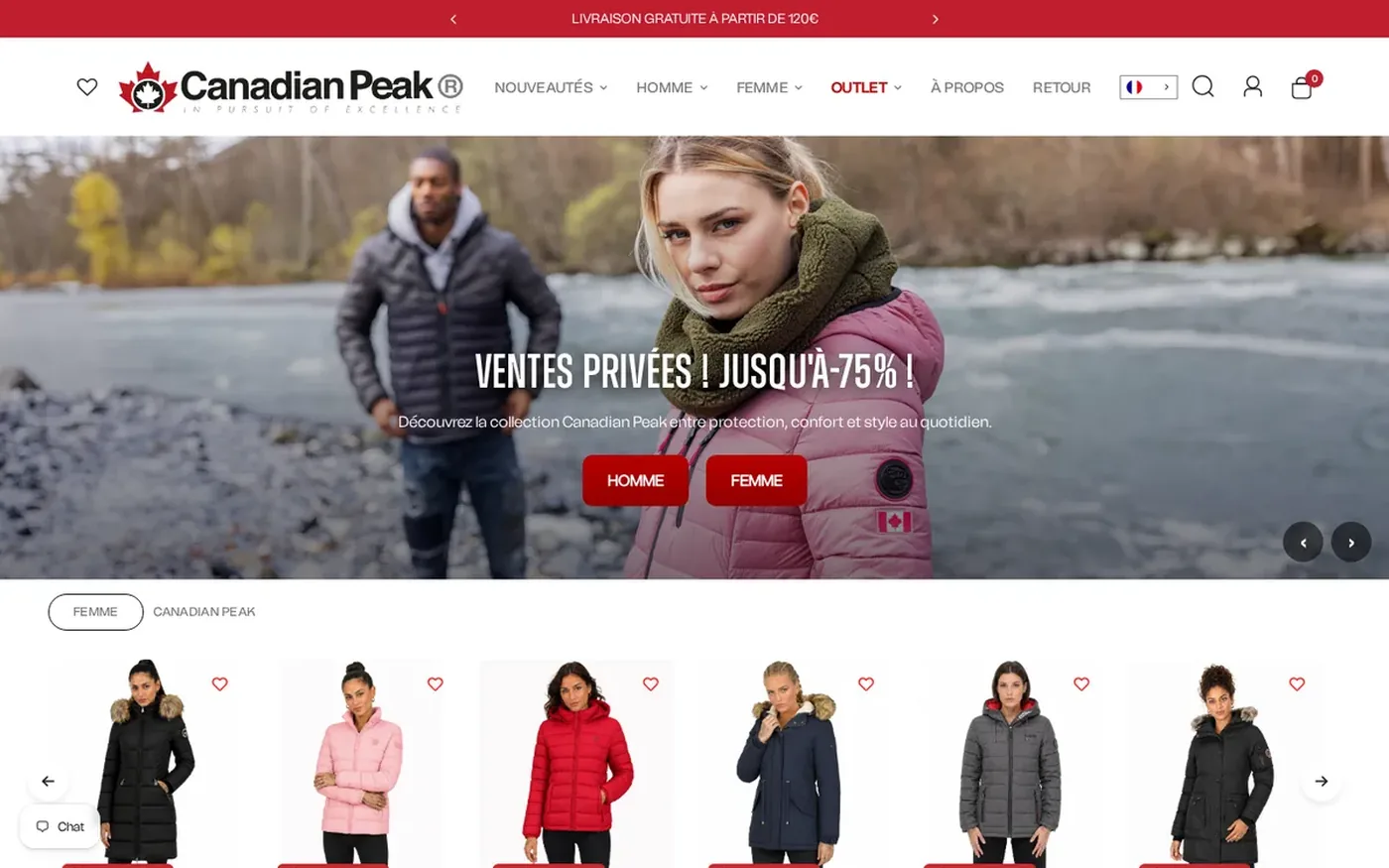 Canadian Peak · Shopify · Catalogue · Amazon — aperçu 3