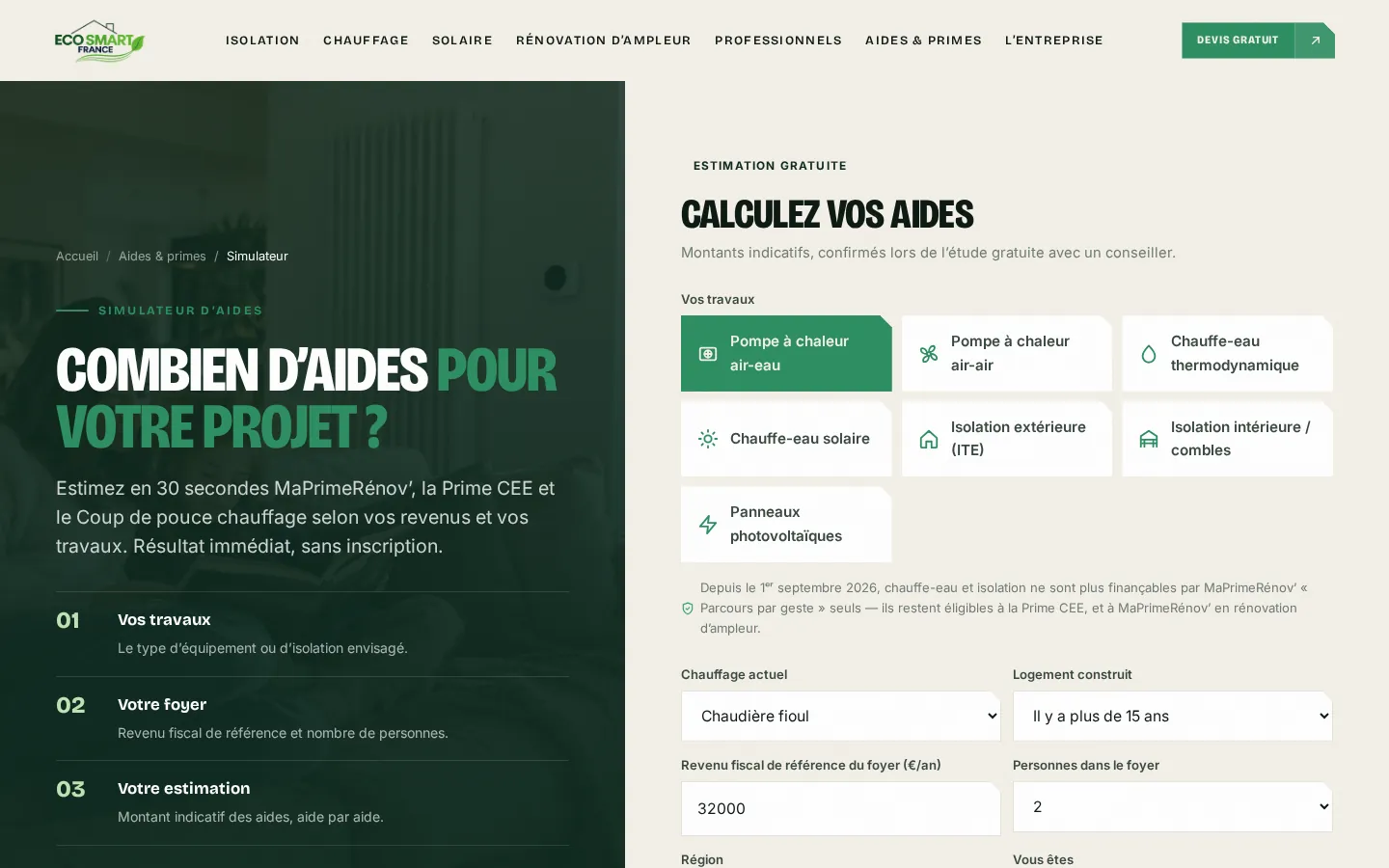 Eco Smart France · Site sur mesure · génération de leads — aperçu 3